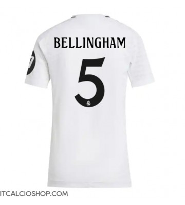 Real Madrid Jude Bellingham #5 Prima Maglia Femmina 2024-25 Manica Corta